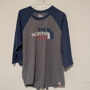 The North Face American flag design t shirt size large